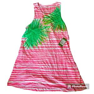 Lilly Pulitzer Whitney coverup dress gone coconuts coral reef size Large nwt